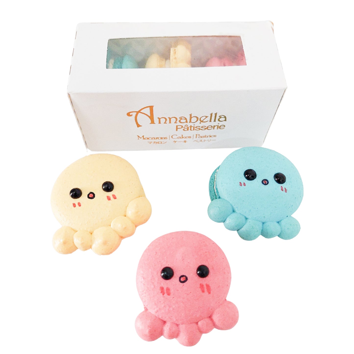 3PCS Octopi Macarons in Gift Box | Special Price Rp48.000