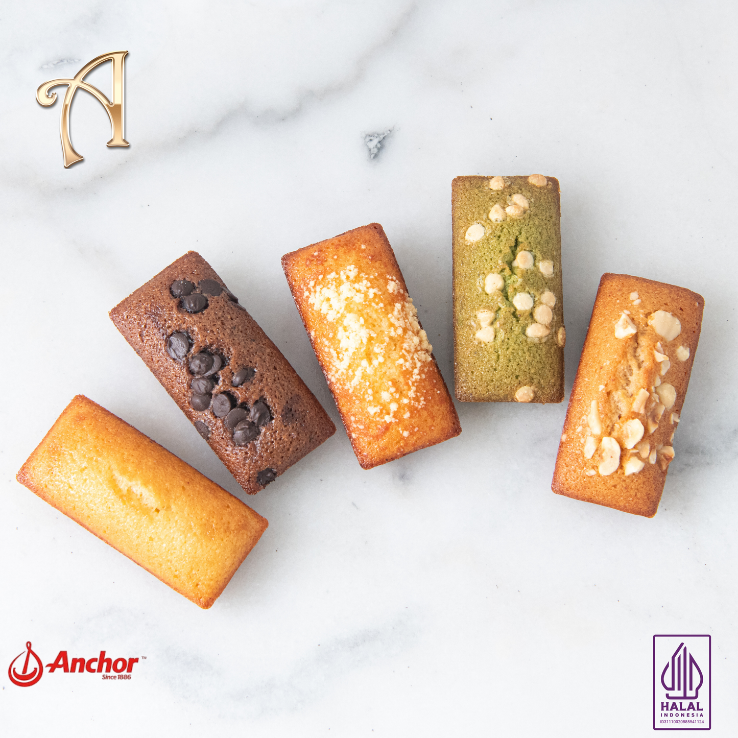 5PCS Golden Treat Financier | Almond Cake in Gift Box | Special Price Rp78.000