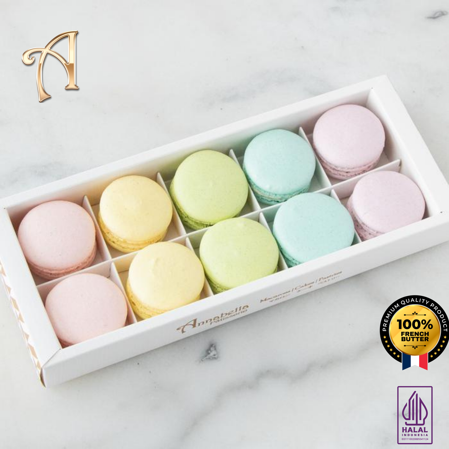 10PCS Macarons in Gift Box (Classic 1) | Special Price Rp118.000