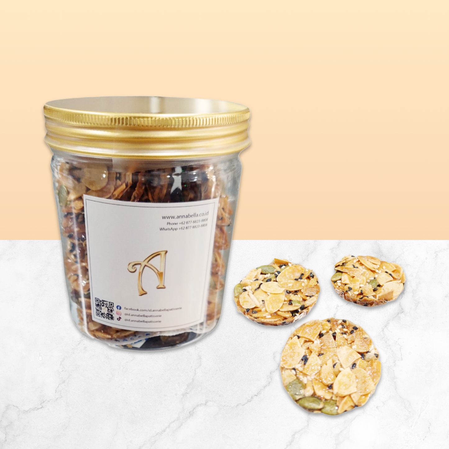 Premium Florentine Cookies Almond | Snack | Florenta | Special Price Rp89.000