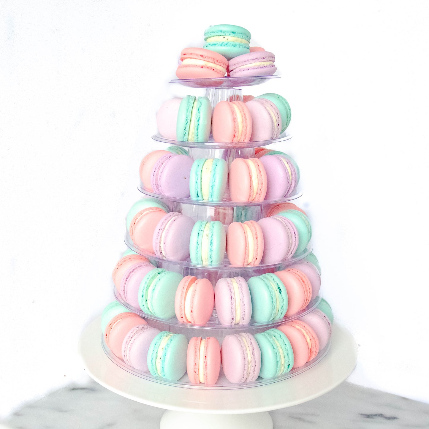 6 Tiers Tower (80pcs Macarons) | Tower Included | Easy To Self Assemble (Classic Series)