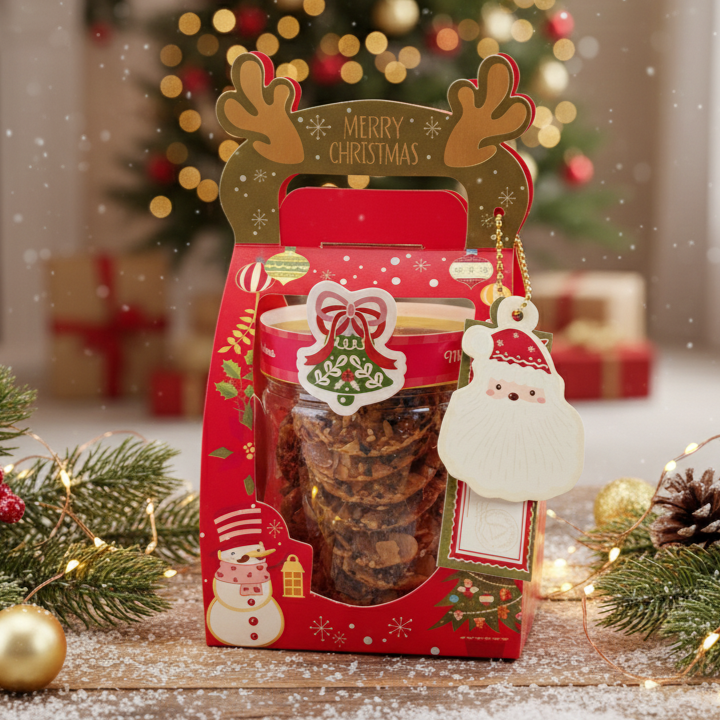 Pre Order Ho ho ho! | Merry Christmas | Jolly Cookies Hamper | Florentine | Nutella Hazelnut | Choco Chip Peanut